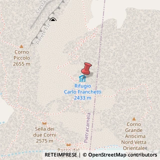 Mappa Sentiero Madonnina - Rifugio Franchetti, 32, 64047 Pietracamela, Teramo (Abruzzo)