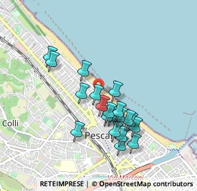 Mappa Viale Regina Elena, 65123 Pescara PE, Italia (0.8335)