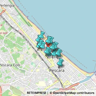 Mappa Piazza San Francesco d'Assisi, 65123 Pescara PE, Italia (0.4645)
