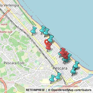 Mappa Via Eugenia Ravasco, 65123 Pescara PE, Italia (1.076)