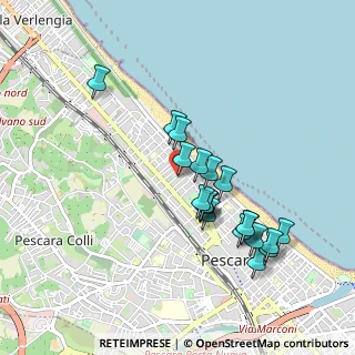 Mappa Via Eugenia Ravasco, 65123 Pescara PE, Italia (0.899)