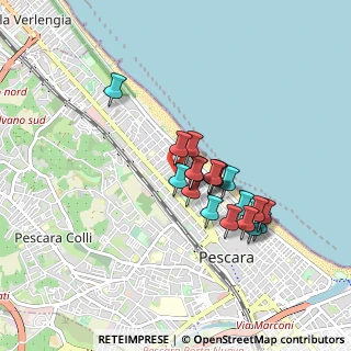 Mappa Via Eugenia Ravasco, 65123 Pescara PE, Italia (0.7675)
