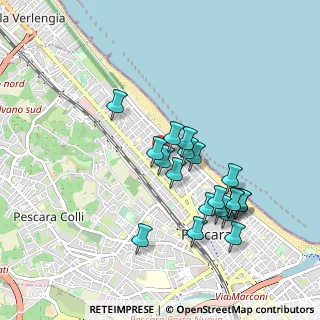 Mappa Via Eugenia Ravasco, 65123 Pescara PE, Italia (0.9175)