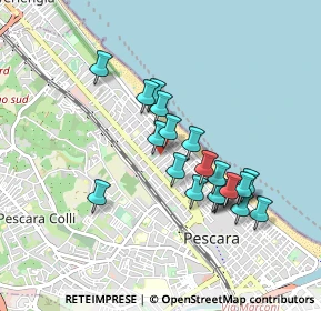 Mappa Via Eugenia Ravasco, 65123 Pescara PE, Italia (0.8185)