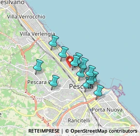 Mappa Via Eugenia Ravasco, 65123 Pescara PE, Italia (1.27231)