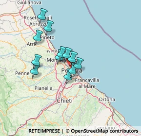 Mappa Via Eugenia Ravasco, 65123 Pescara PE, Italia (10.85333)