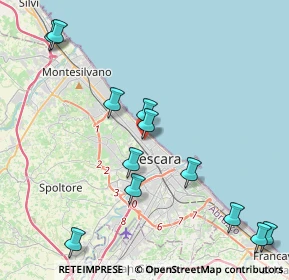Mappa Via Eugenia Ravasco, 65123 Pescara PE, Italia (5.04583)
