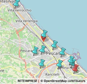 Mappa Via Tintoretto, 65124 Pescara PE, Italia (2.45364)