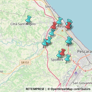 Mappa Via Ugo la Malfa, 65015 Montesilvano PE, Italia (3.75429)