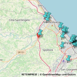 Mappa Via Ugo la Malfa, 65015 Montesilvano PE, Italia (6.40316)