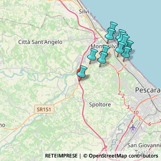 Mappa Via Ugo la Malfa, 65015 Montesilvano PE, Italia (4.31833)