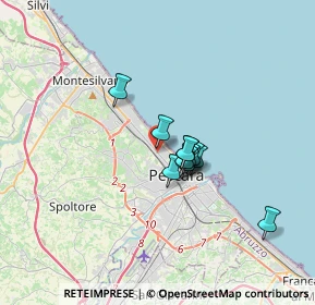 Mappa 085 4210082 nuovo numero telefonico, 65124 Pescara PE, Italia (2.27818)