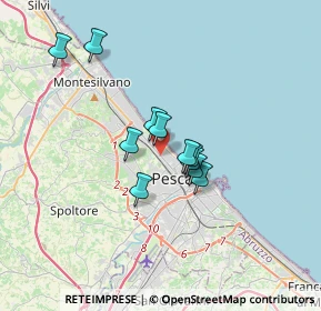 Mappa 085 4210082 nuovo numero telefonico, 65124 Pescara PE, Italia (2.62636)