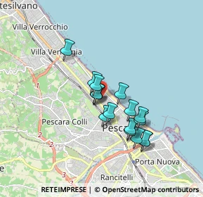 Mappa 65123 Pescara PE, Italia (1.41824)