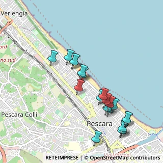 Mappa Via Zara, 65123 Pescara PE, Italia (1.061)