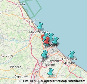 Mappa Strada Colle Scorrano, 65125 Pescara PE, Italia (4.95667)