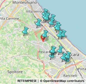 Mappa Strada Colle Scorrano, 65125 Pescara PE, Italia (1.816)