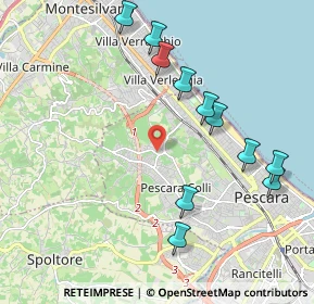 Mappa Strada Colle Scorrano, 65125 Pescara PE, Italia (2.26273)