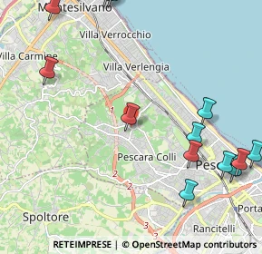 Mappa Strada Colle Scorrano, 65125 Pescara PE, Italia (2.97)