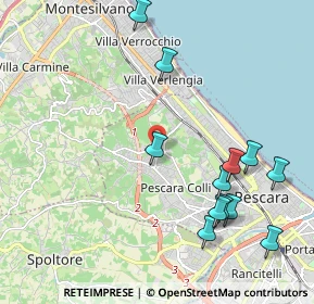 Mappa Strada Colle Scorrano, 65125 Pescara PE, Italia (2.445)