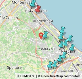 Mappa Strada Colle Scorrano, 65125 Pescara PE, Italia (2.55063)
