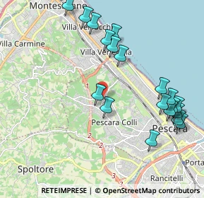 Mappa Strada Colle Scorrano, 65125 Pescara PE, Italia (2.38895)