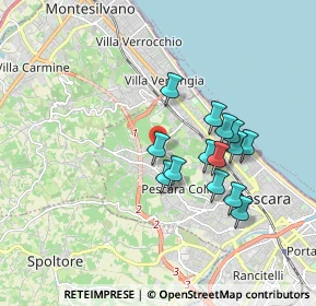 Mappa Strada Colle Scorrano, 65125 Pescara PE, Italia (1.60786)