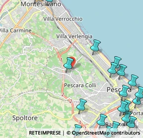 Mappa Strada Colle Scorrano, 65125 Pescara PE, Italia (3.481)