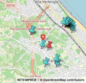 Mappa Strada Colle Scorrano, 65125 Pescara PE, Italia (1.136)