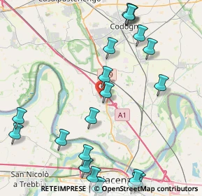 Mappa Via della Chiesa, 26862 Guardamiglio LO, Italia (5.4025)