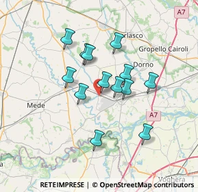 Mappa Strada Comunale della Corradina, 27032 Ferrera Erbognone PV, Italia (5.63)