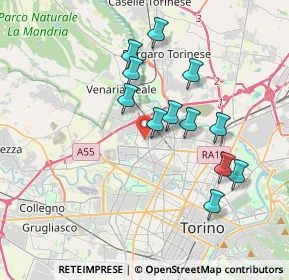 Mappa Strada Altessano, 10147 Torino TO, Italia (3.35667)