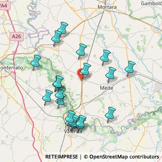 Mappa Via Cairoli, 27020 Sartirana Lomellina PV, Italia (8.384)