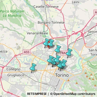 Mappa Via Sansovino, 10151 Torino TO, Italia (3.16083)