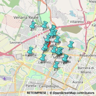 Mappa Via Sansovino, 10151 Torino TO, Italia (1.2995)
