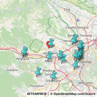 Mappa Via Torelle, 10091 Alpignano TO, Italia (9.396)