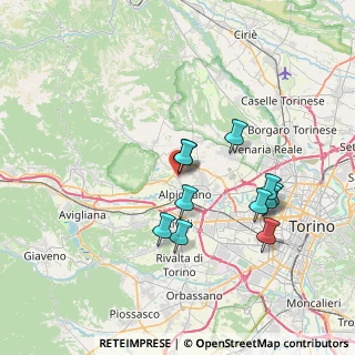 Mappa Via Torelle, 10091 Alpignano TO, Italia (6.55636)
