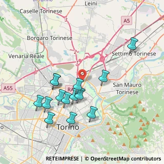 Mappa Via Bollengo, 10155 Torino TO, Italia (3.86857)