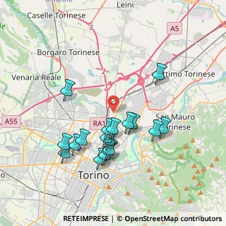 Mappa Via Bollengo, 10155 Torino TO, Italia (3.61611)