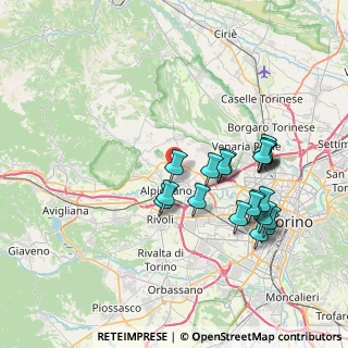Mappa Via Casalegno, 10044 Pianezza TO, Italia (7.433)