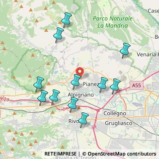Mappa SP Fornaci, 10091 Alpignano TO, Italia (4.25545)