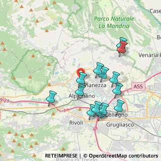 Mappa SP Fornaci, 10091 Alpignano TO, Italia (3.72929)