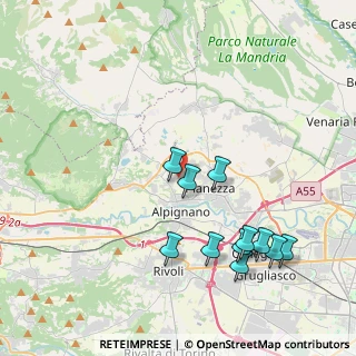 Mappa SP Fornaci, 10091 Alpignano TO, Italia (4.24364)