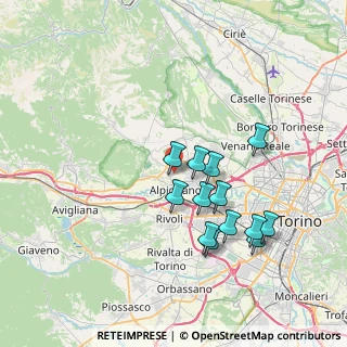 Mappa SP Fornaci, 10091 Alpignano TO, Italia (6.82615)
