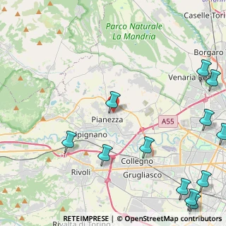 Mappa Via Antonelli, 10044 Pianezza TO, Italia (6.69167)