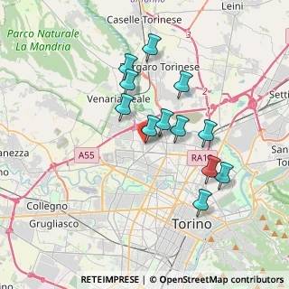 Mappa Via Druento, 10151 Torino TO, Italia (3.2125)