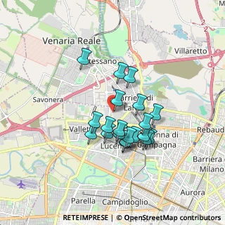 Mappa Via Druento, 10151 Torino TO, Italia (1.3745)