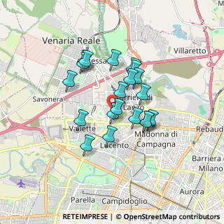 Mappa Via Druento, 10151 Torino TO, Italia (1.345)
