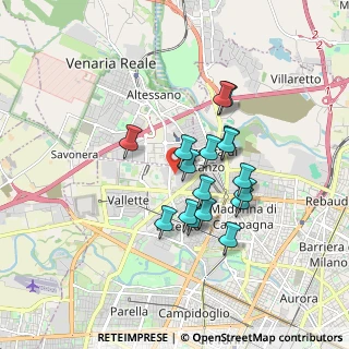 Mappa Via Druento, 10151 Torino TO, Italia (1.39059)