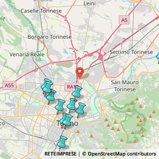Mappa Via Umberto Balestreri, 10155 Torino TO, Italia (5.11545)